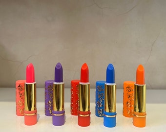Set of 5 Traditional Moroccan Berber Lipsticks, the magical lipstick with long wear up to 12 hours, Moroccan beauty