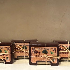 2 Natural handmade argan soaps, organic soap, Moroccan beauty, Moroccan hammam, organic natural soap, gifts for her