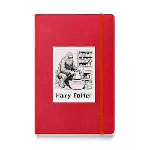Glaze testing Hardcover bound notebook/Journal  - Hairy Potter