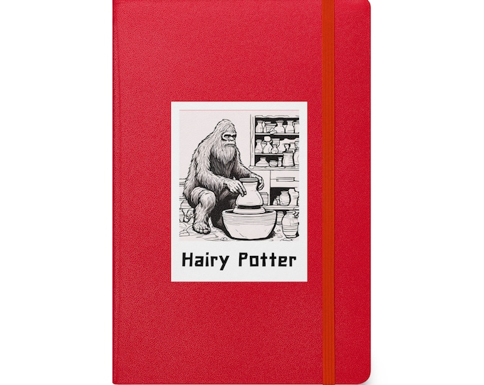 Glaze testing Hardcover bound notebook/Journal  - Hairy Potter