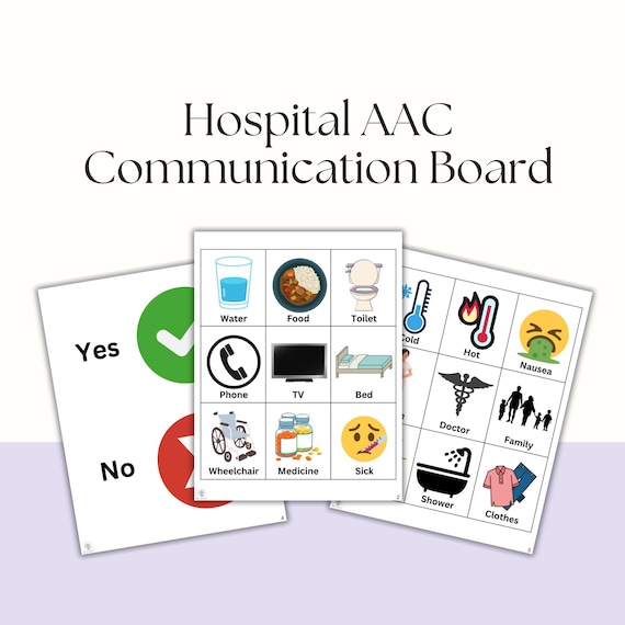 Free Printable Hospital Communication Board EZ Communication Boards