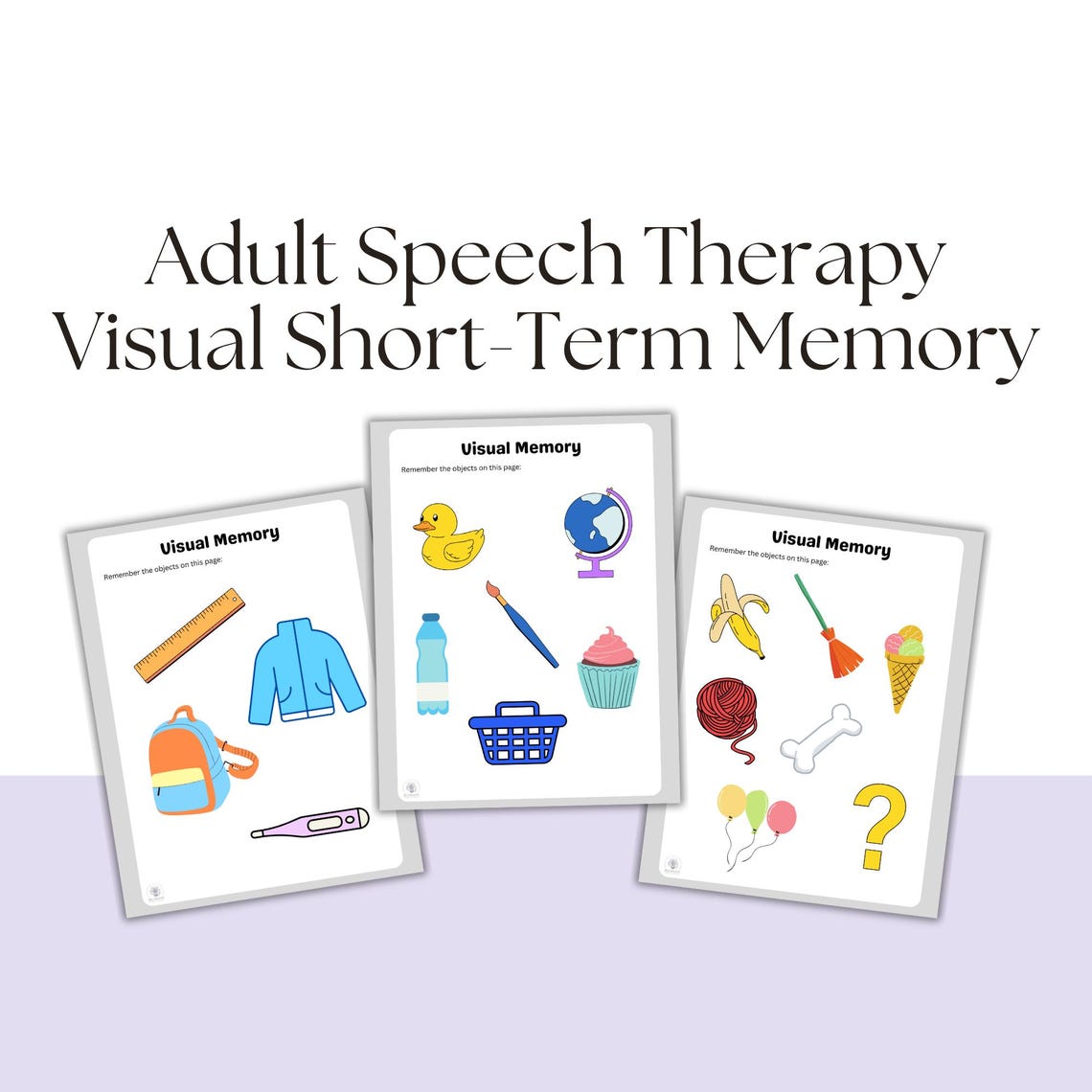 Cognitive Skills: Visual Short-term Memory Task for Adult Speech ...