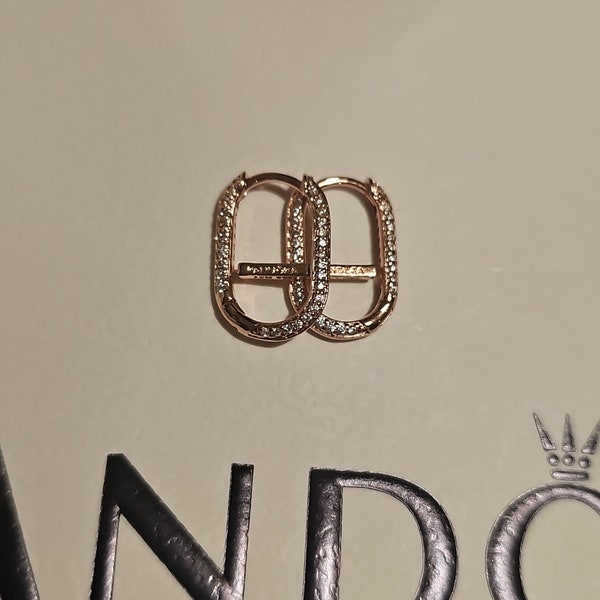 Pandora Authentic Sparkling ME Earrings NEVER WORN