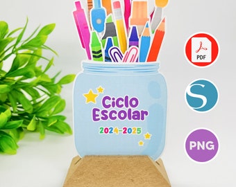 Calendario Imprimible | Ciclo Escolar 2024-2025 | DIY