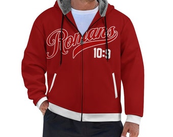 230gsm Full Zip up Hoodie with Plush Lining WZIP (All-Over Printing)