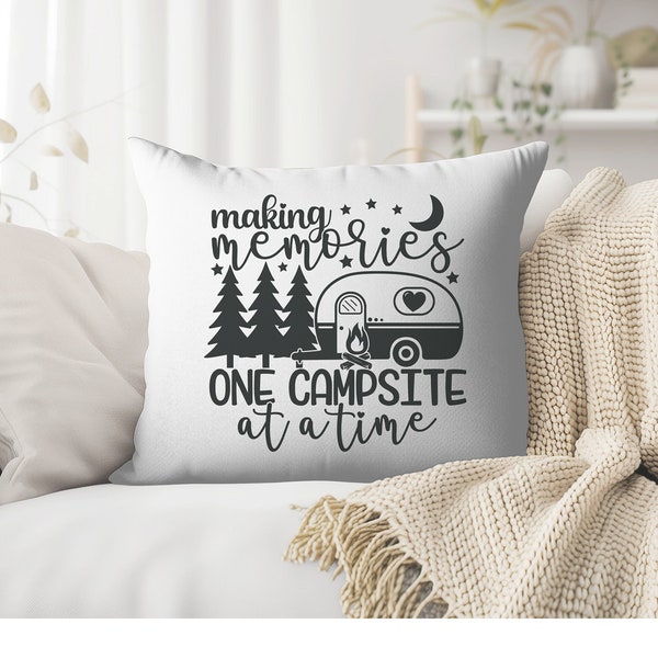 Funny Camping Pillow great Pillow as a Gift Camping Fun Trailer Pillow Nomad pillow Great Camping fun pillow Wanderlust Pillow