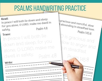 Scripture handwriting practice for kids instant download worksheets educational activities for homeschool writing bible verse memory