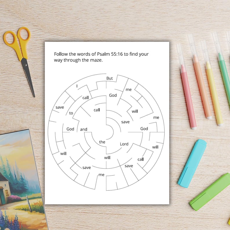 children instant download puzzles