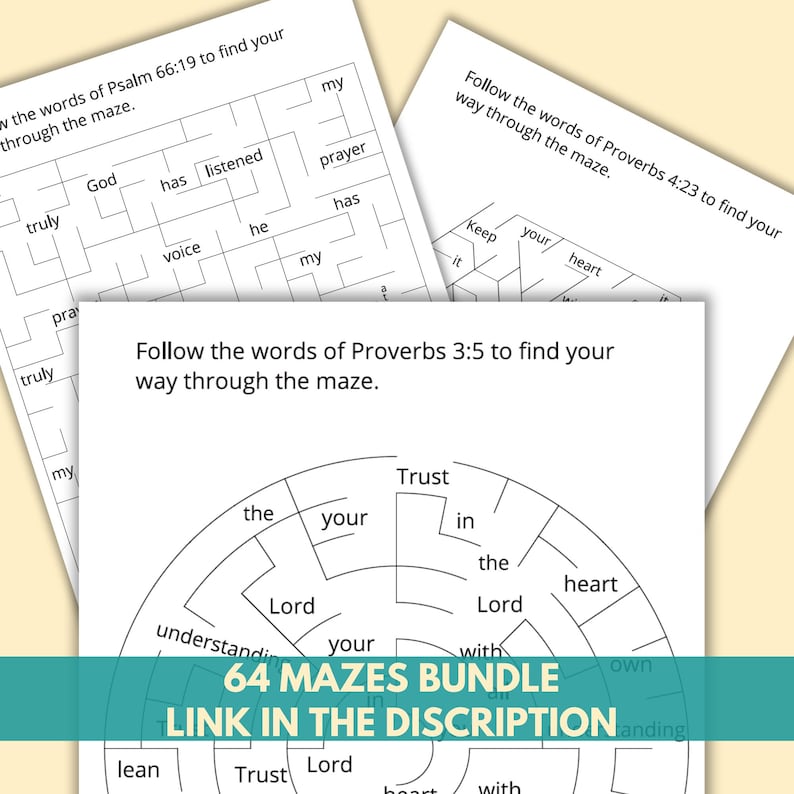 Bible study activities for children