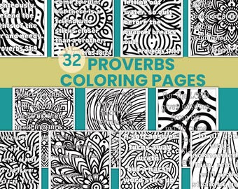 Proverbios páginas para colorear para niños actividades de memorización de las Escrituras para niños Hoja de trabajo de estudio bíblico imprimible para memorizar versículos bíblicos para la educación en el hogar