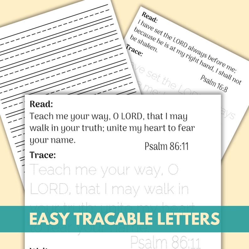 Typing Practice Scripture Scripture Handwriting Practice for Kids Instant Download Worksheets ...