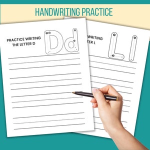 Alphabet Writing Worksheets for Homeschool Kindergarten Learning ...