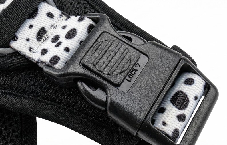 Dog Harness No Pull Adjustable – Reflective Padded Walking Harness Small to XL Dogs – Black White Beige image 8