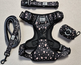 No Pull Dog Harness Set, Adjustable Lead Collar, Puppy Training