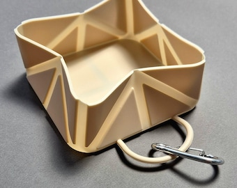 Foldable Travel Dog Bowl, Collapsible Silicone Pet Bowl, Portable Food Water Dish