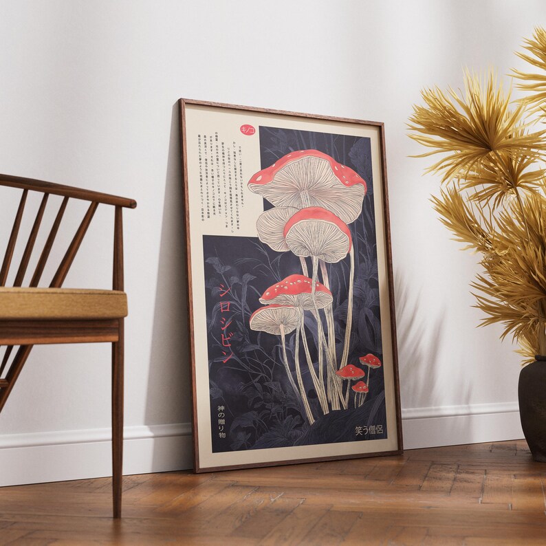 Enchanting mushroom decor with an ancient mythology theme