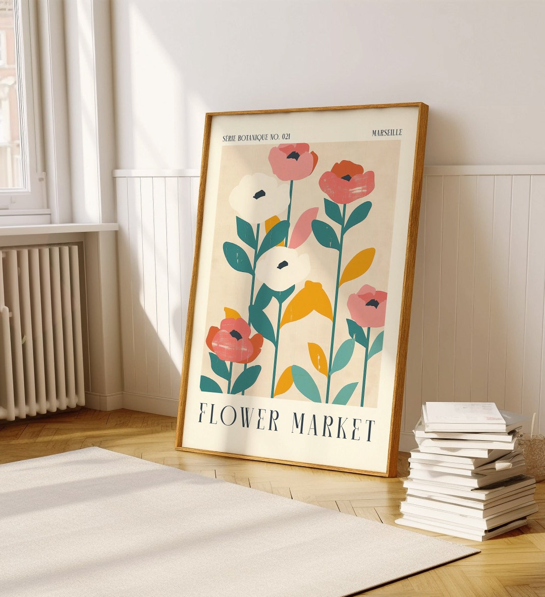 French Flower Market Print - Marseille Printable Wall Art for Home ...