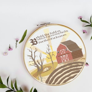 Behold the Fields Cross Stitch Pattern