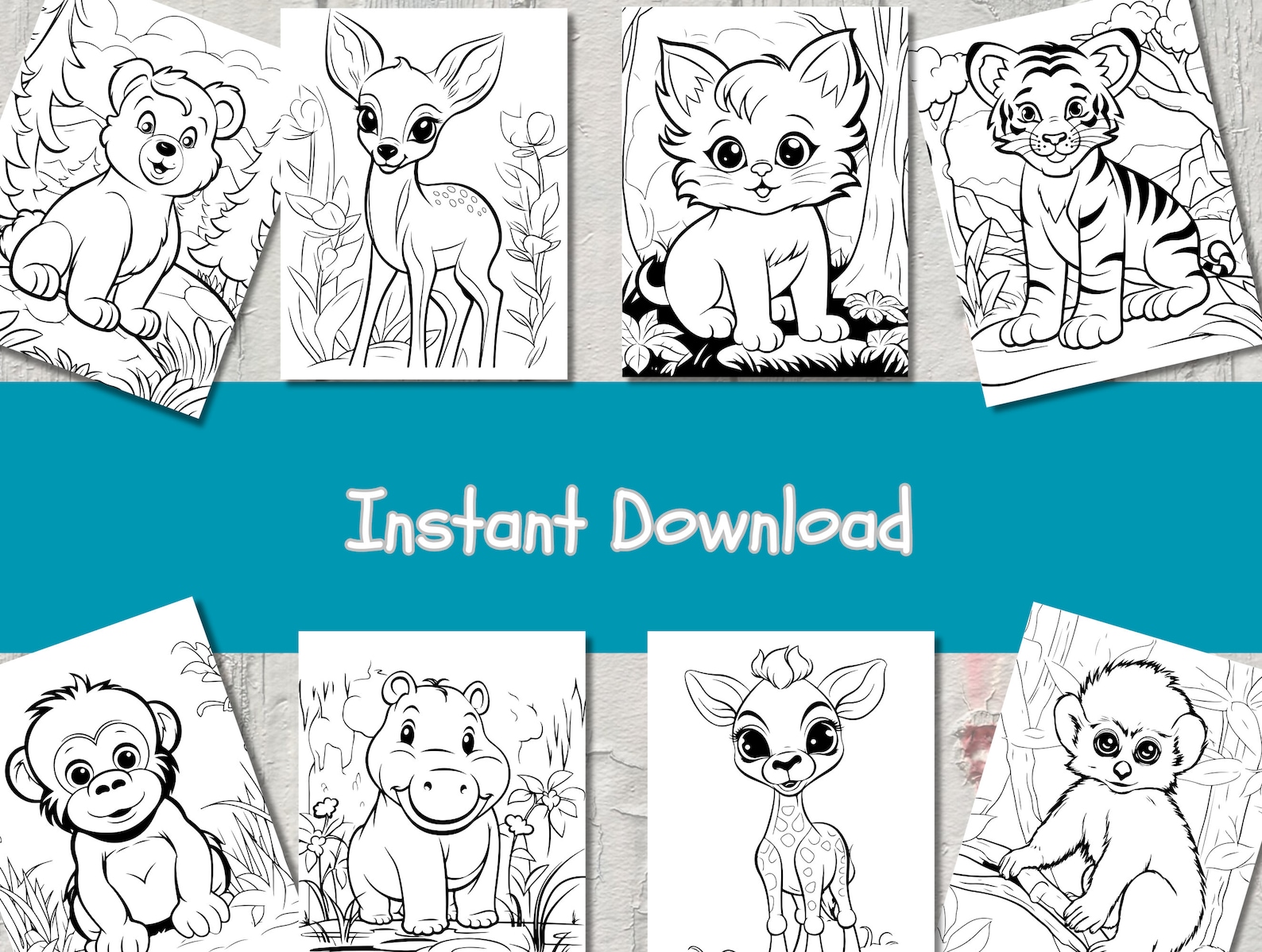 25 Baby Wild Animals Coloring Pages for Kids | Coloring Pages ...