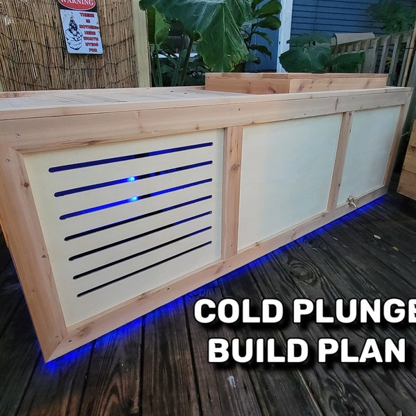 Cold Plunge, Ice Bath, DIY Cold Plunge, Build Plan, Digital Download, PDF