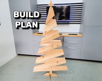 Spiral Weihnachtsbaum / Weihnachtsbaum aus Zedernholz / Bauplan