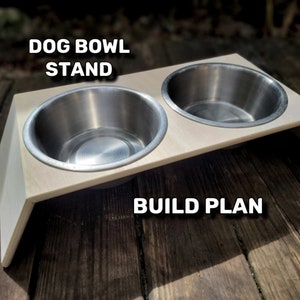 Dog Bowl Build Plan / Dog Bowl Stand / PDF Download