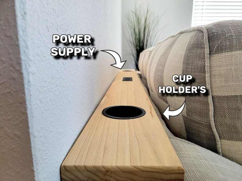 Behind Couch Shelf / Sofa Console Table / Build Plan / PDF Download - Etsy