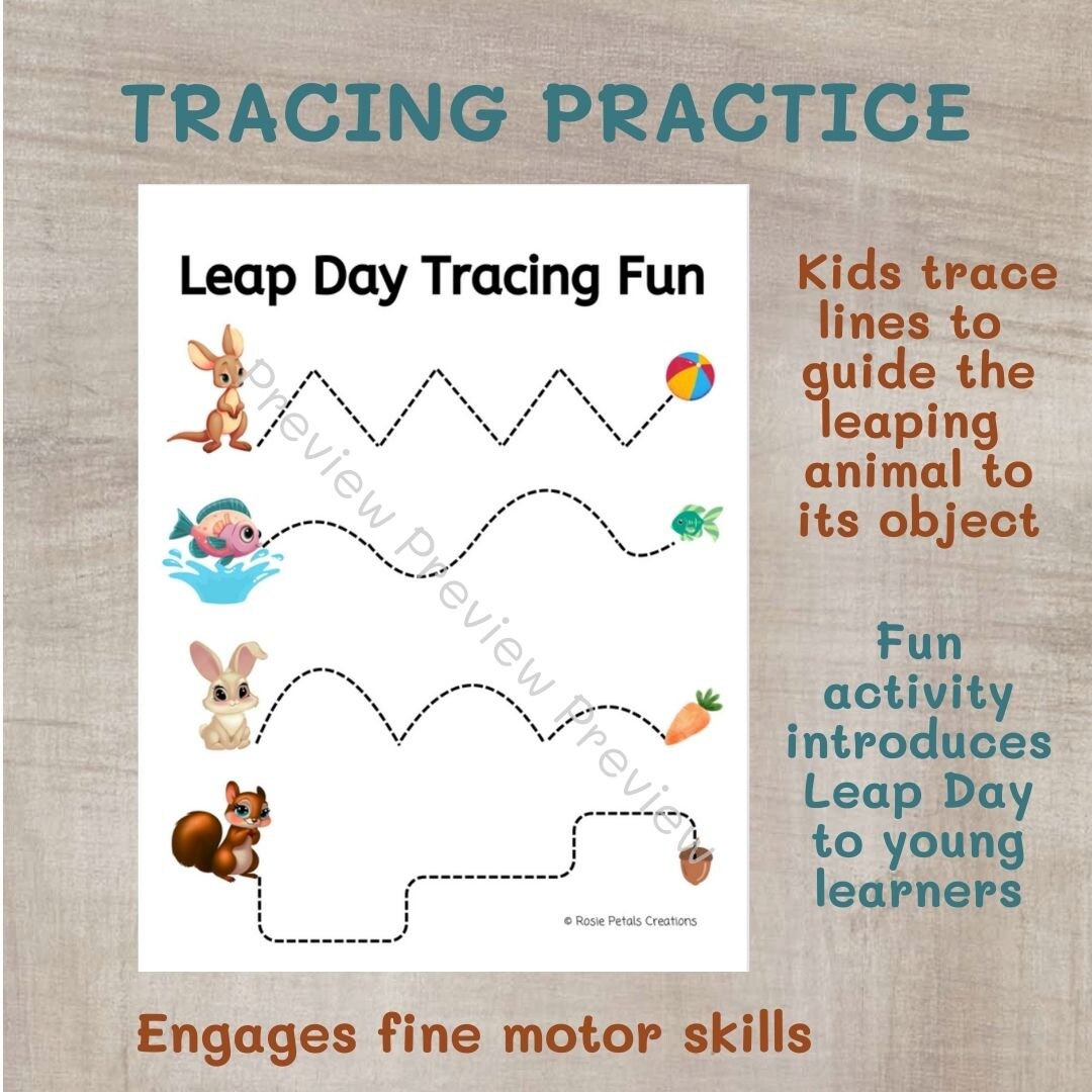 Leap Day Learning Worksheets - Etsy