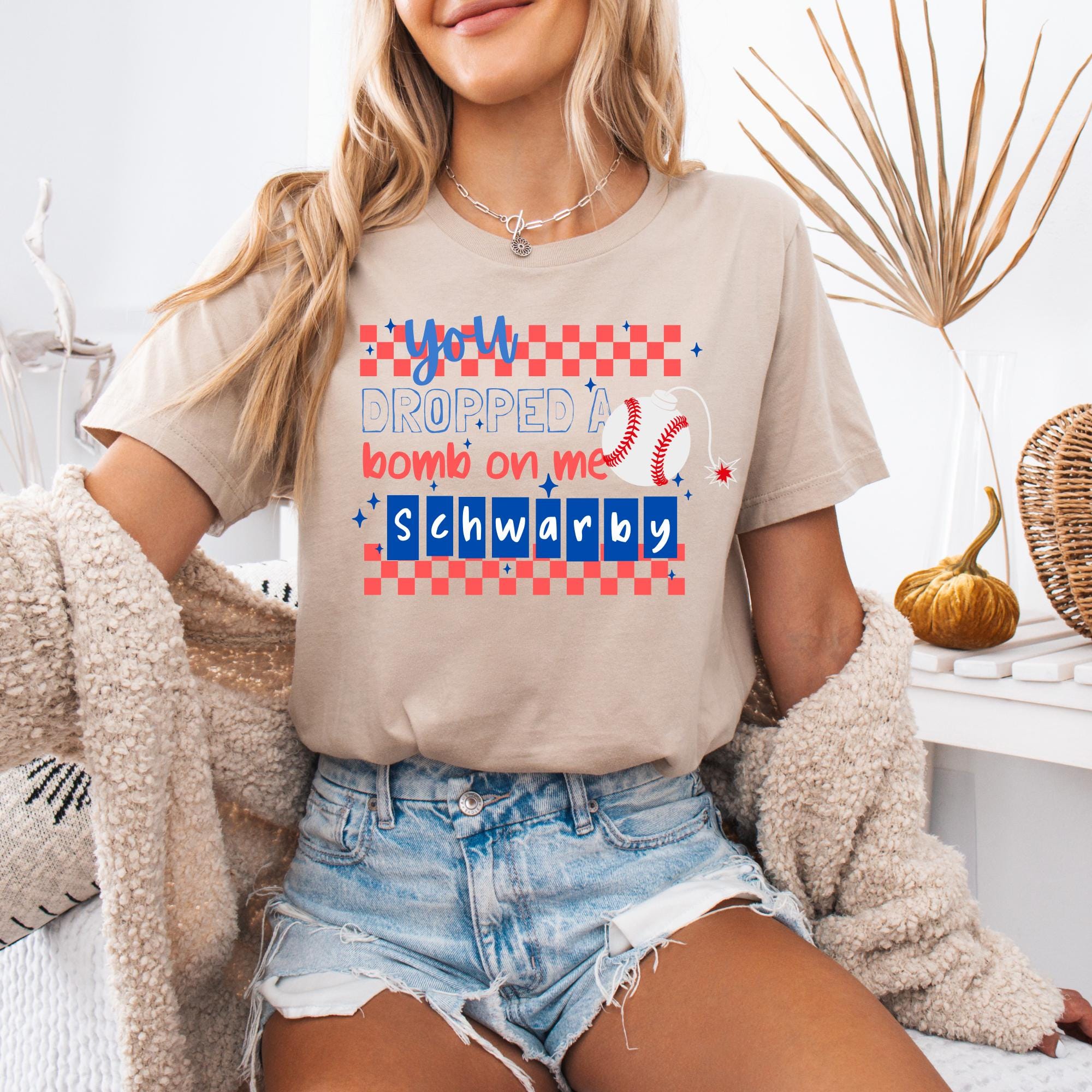 Schwarber Phillies Shirt, Philadelphia Phillies Rundhalsausschnitt, Frauen-Baseball-Shirt, Schwarbomb, Phillies-T-Stück, Philadelphia Baseball Sweatshirt