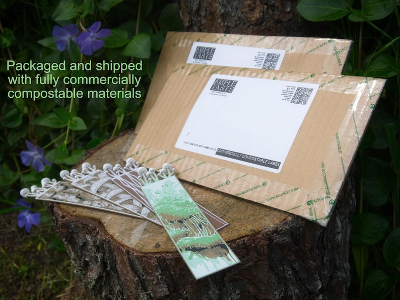 All Mushmarks are shipped from AmpleTaste using compostable and environmentally friendly packaging. I use PURE brand compostable labels, Bio-based tape from Elevate packaging, and single face cardboard. Feel free to throw the packaging in your compost after receiving your mushmark!