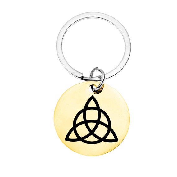 Triquetra Knot Brass Tag