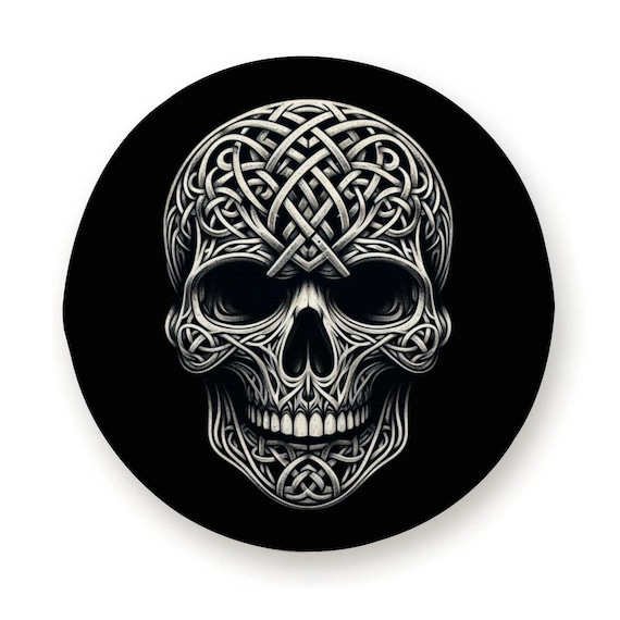 Irish Celtic Skull Tire Cover