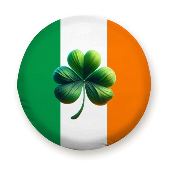 Irish Flag Tire Cover