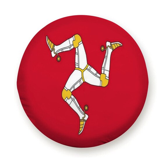 Isle of Man Flag Tire Cover