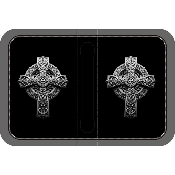 Celtic Cross Bible Cover (Black)