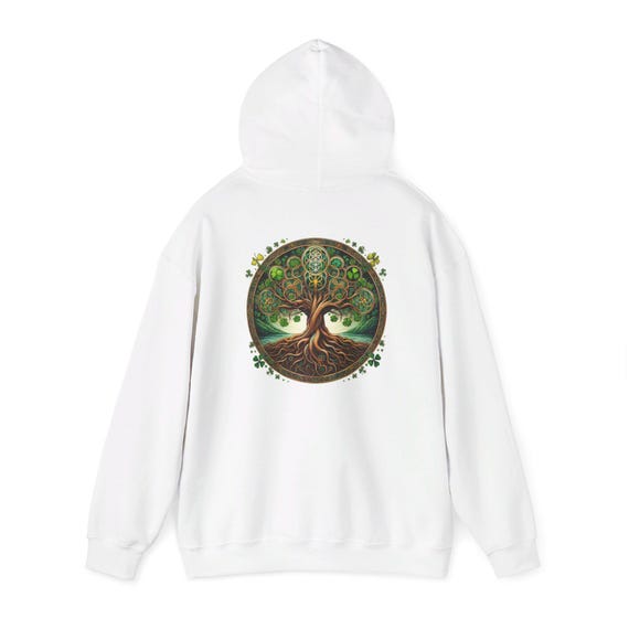 Irish Celtic Tree of Life Unisex Hooded Sweatshirt