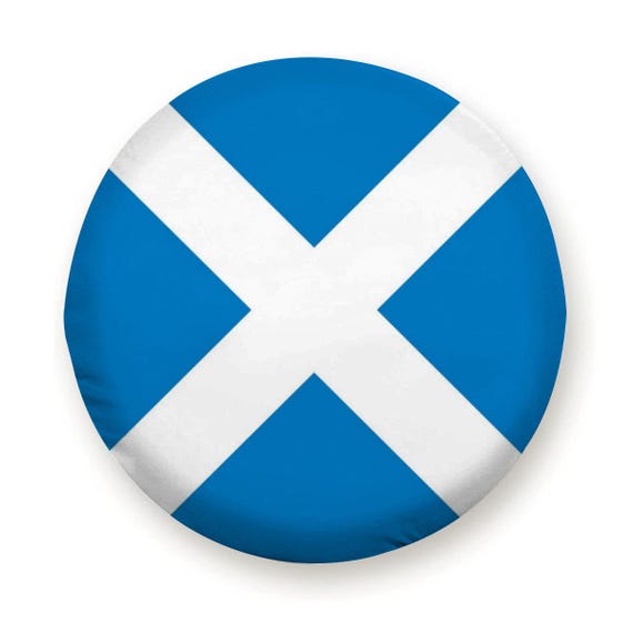 Scottish Flag Tire Cover