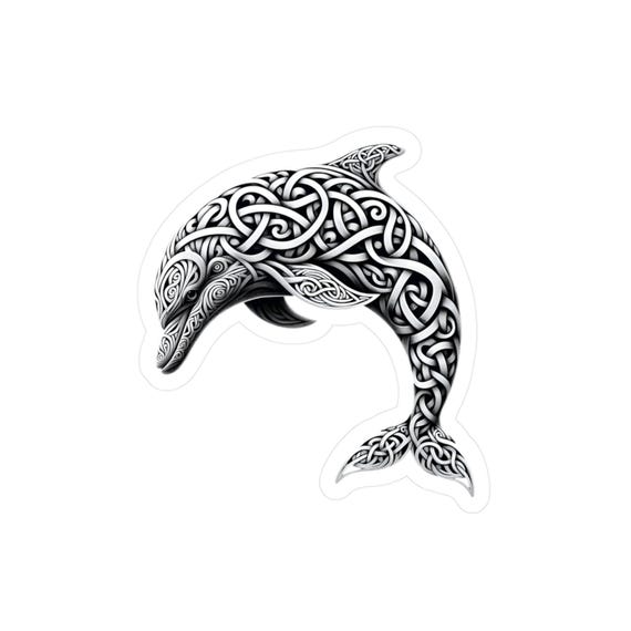 Celtic Knot Dolphin Vinyl Decal