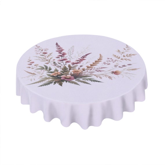 Scottish Heather & Wildflowers 60" Round Tablecloth