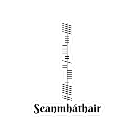 Irish Ogham 'Grandmother' Vinyl Decal