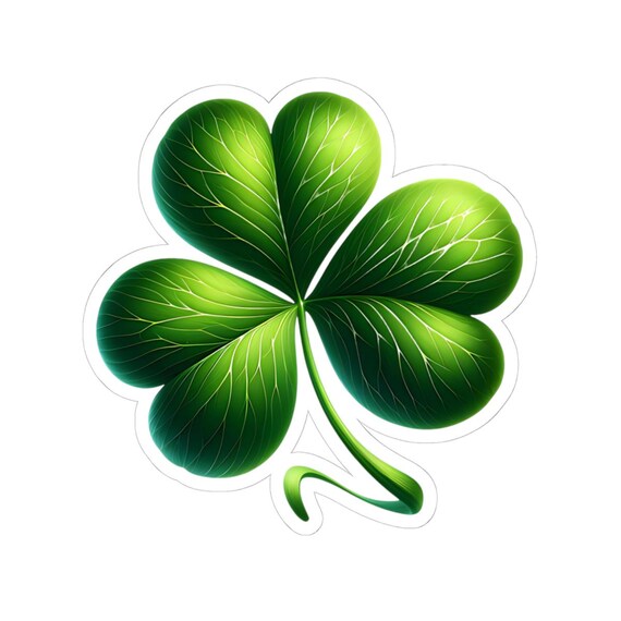 Irish Shamrock Vinyl Decal (Reverse)