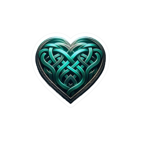 Irish Celtic Knotwork Heart Vinyl Decal