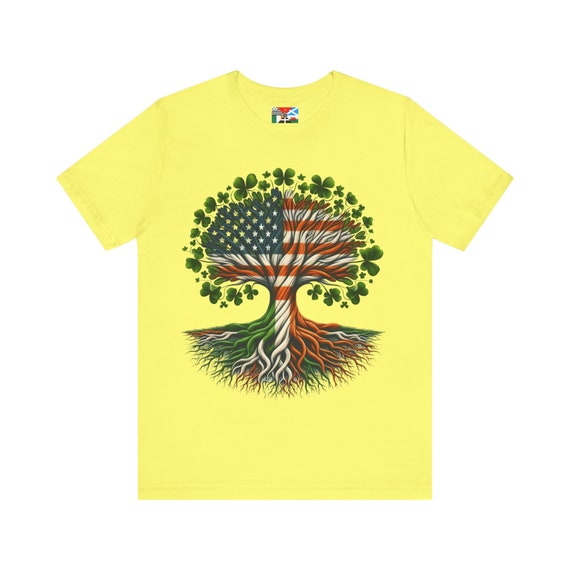 Irish American Tree of Life Unisex Jersey Short Sleeve Tee