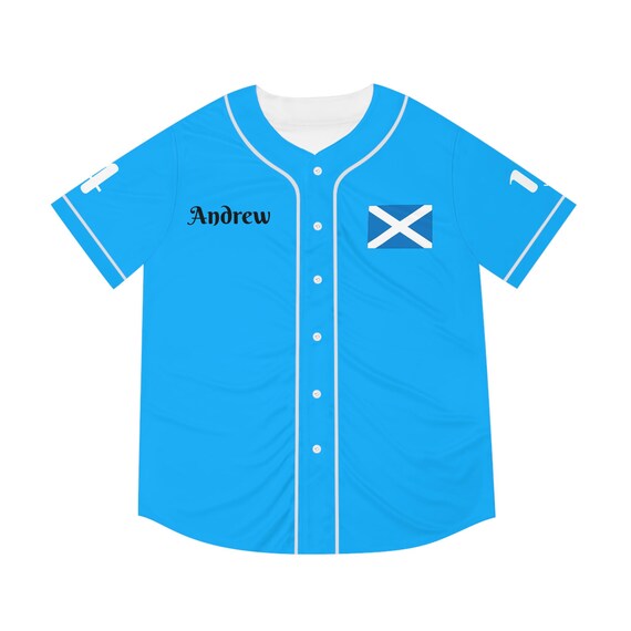 Scotland Forever Men's Baseball Jersey (Highland Cow)
