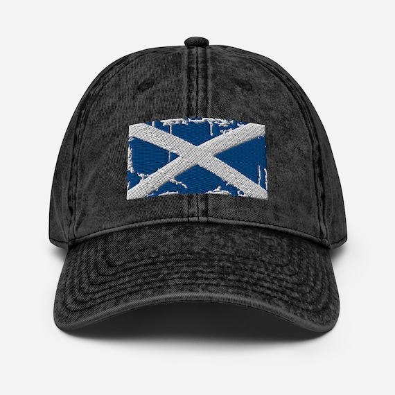 Scottish Flag (Distressed) Vintage Cotton Twill Cap