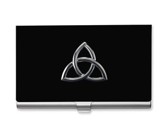 Irish Triquetra Knot Business Card Case