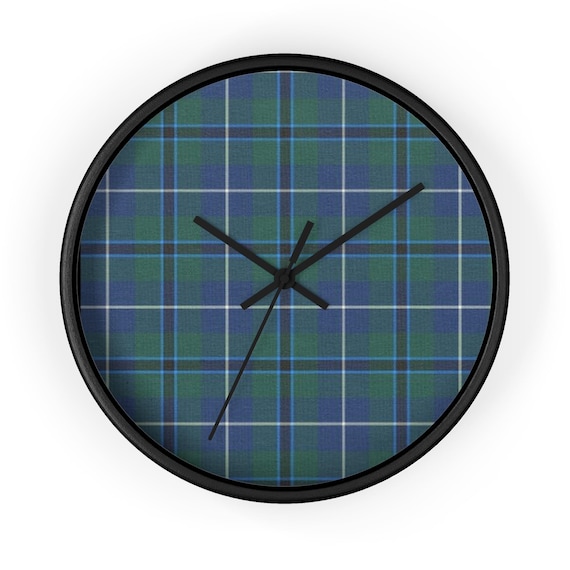 Douglas Tartan Wall Clock