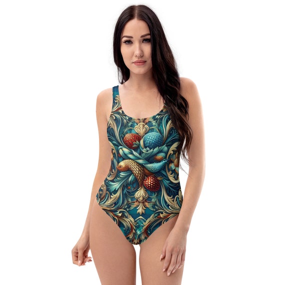 Scottish Design One-Piece Swimsuit