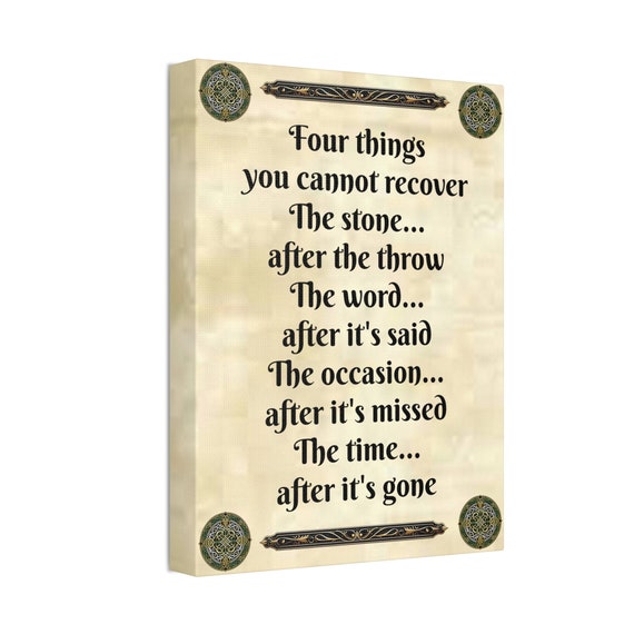 Four Things Canvas Print, Wall Art