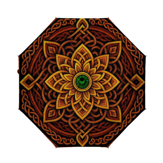 Irish Celtic Bláth an Fhómhair Umbrella